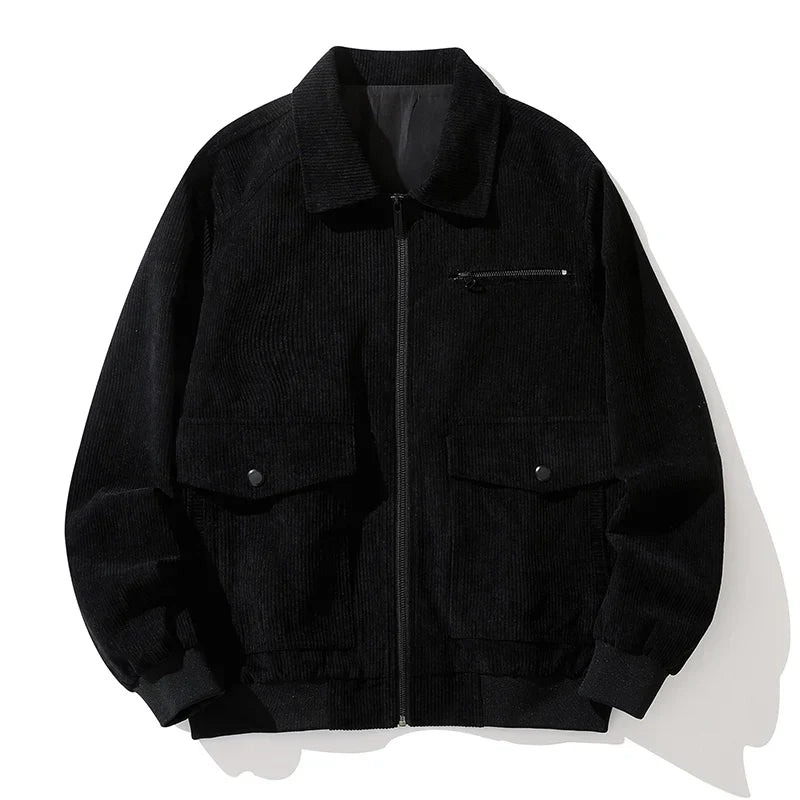 Manteau zippé en velours côtelé - Henry