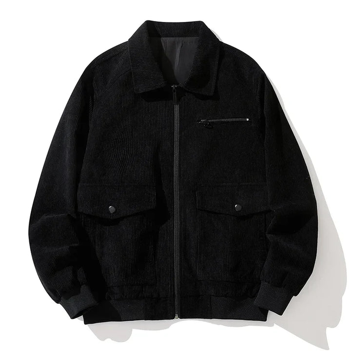 Manteau zippé en velours côtelé - Henry