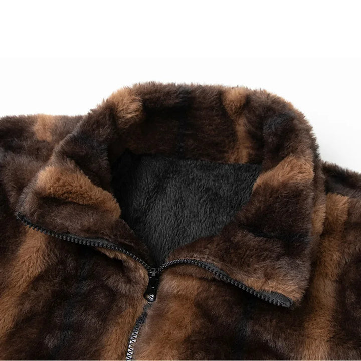 Veste en fourrure synthétique pour homme style luxe - Eryon