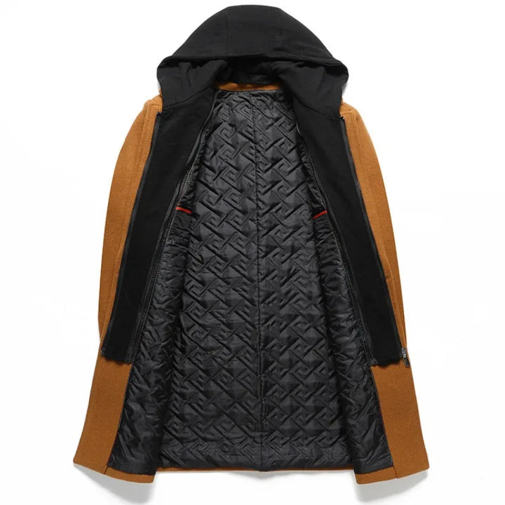 Manteau long avec capuchon détachable pour hommes - Alfred