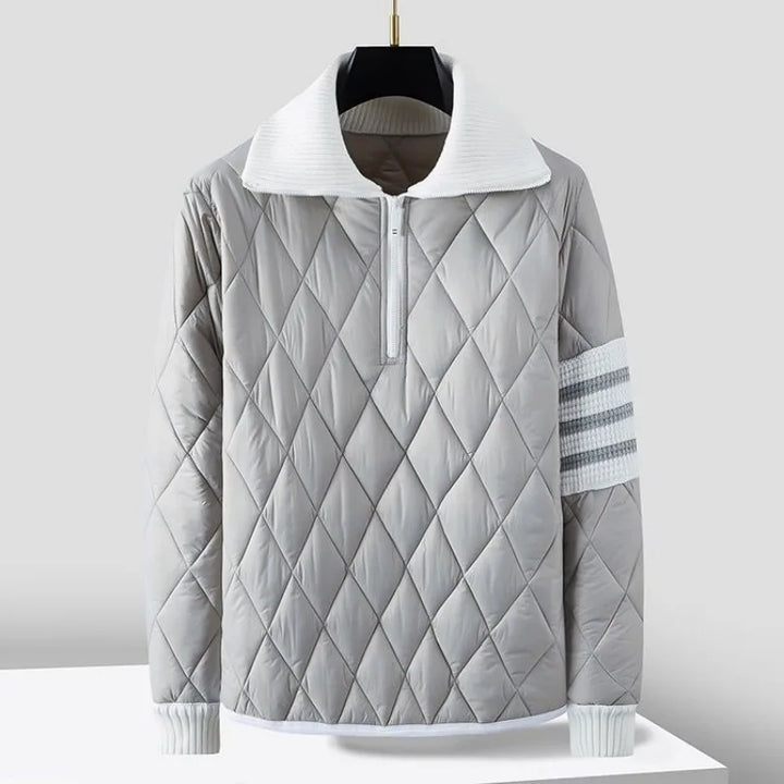 Sweat-shirt zippé matelassé pour hommes - Adam