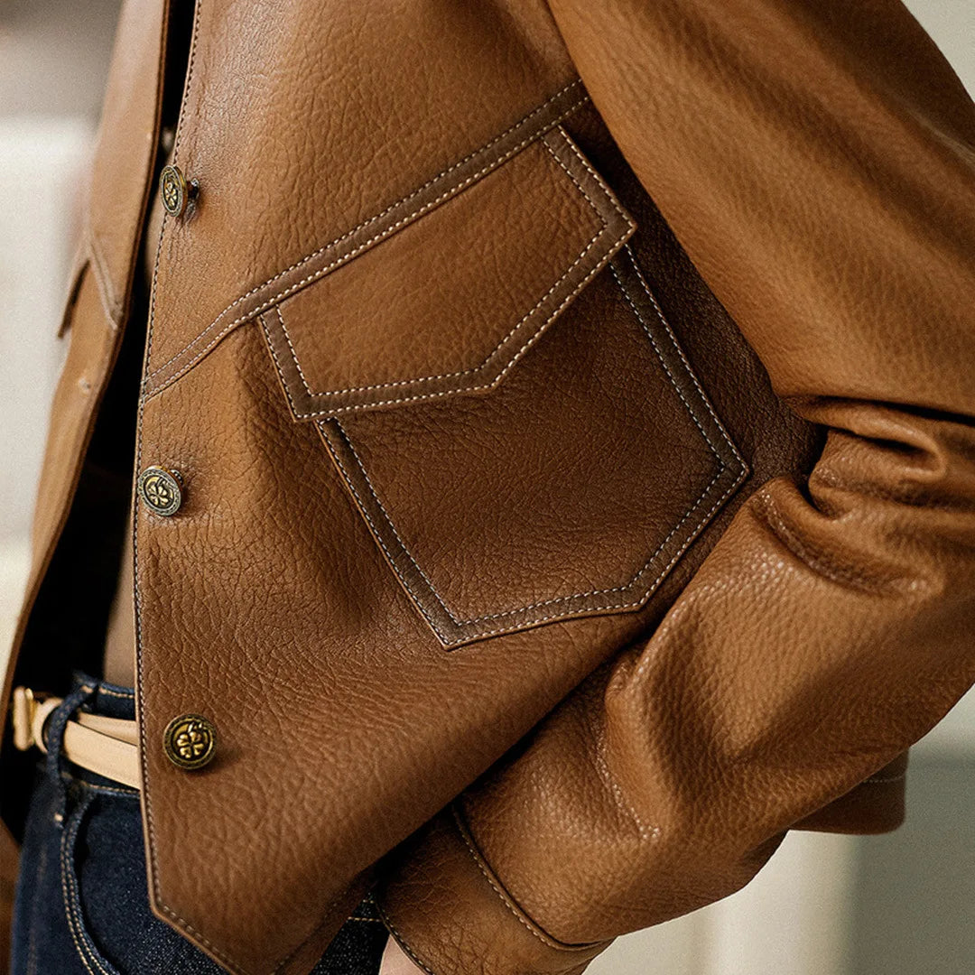 Veste en cuir élégante - Silvana