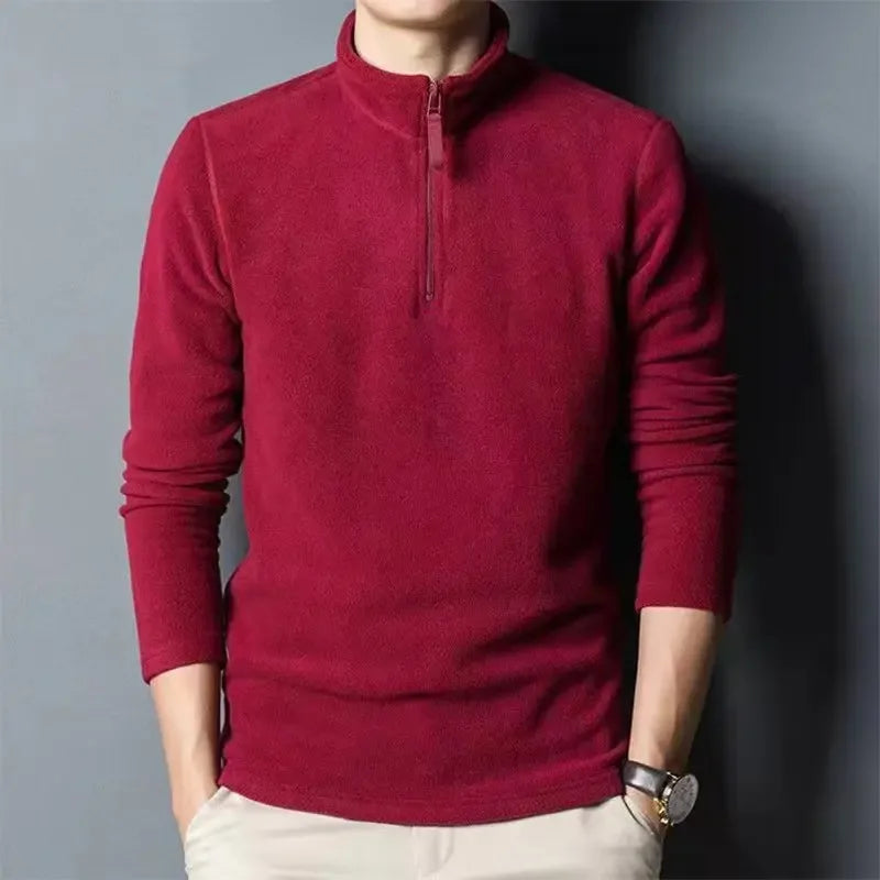Pull polaire demi-zip pour hommes - Braden
