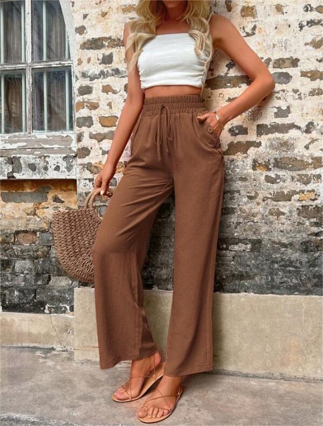 Karely - Pantalon ample taille haute