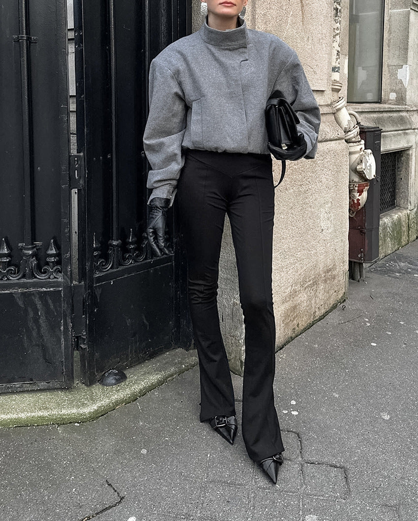 Veste courte à col montant pour femme - Yasmin