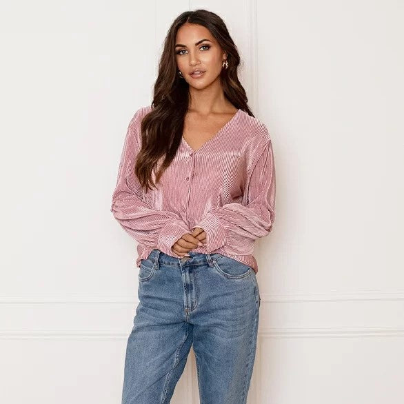 Fara - Blouse élégante en satin