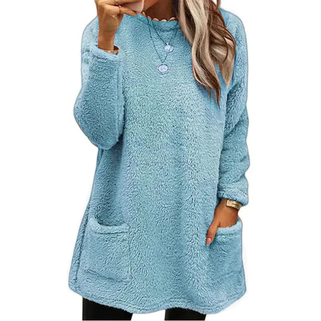 Karina - Confortable pull en polaire avec détail de boutons