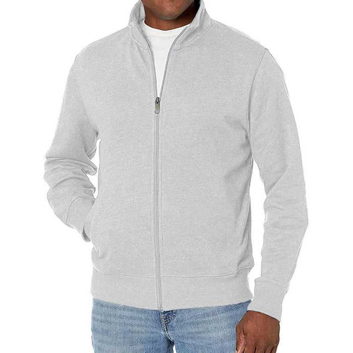 Sweat zippé sportif pour homme avec col montant