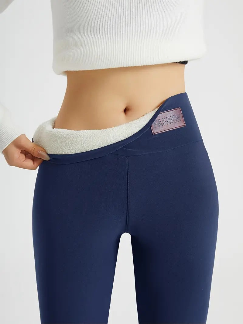 Leggings femme effet thermique doux - Myrilene