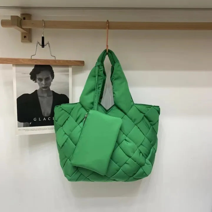 Sac à main en toile matelassée pour femme - Sara