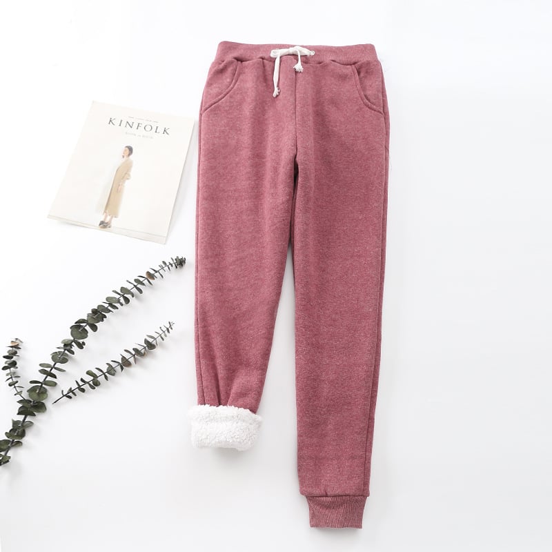 Pantalon femme effet polaire intérieur - Velya