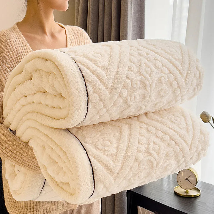 Couverture d'hiver matelassée de luxe