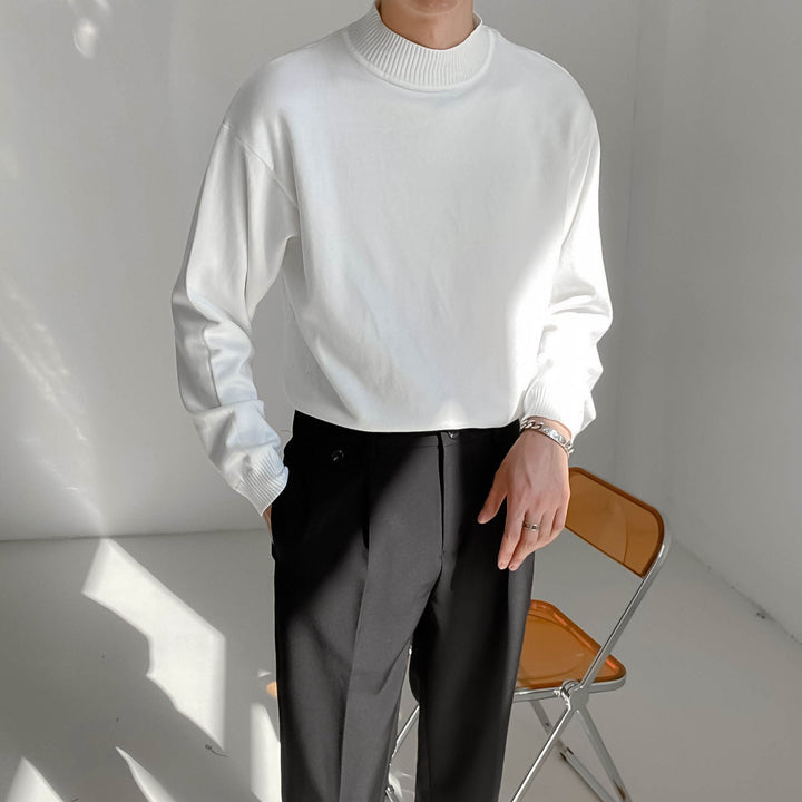 Pull homme en maille unie - Renwald