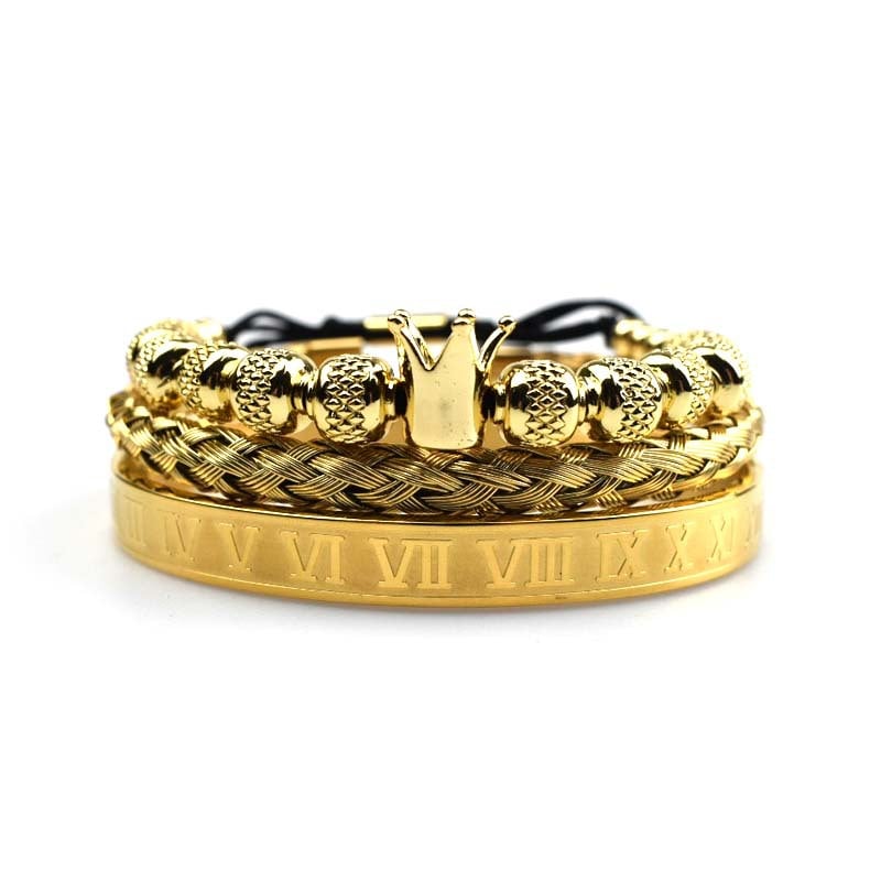 Bracelet homme Couronne impériale style romain - Magnus