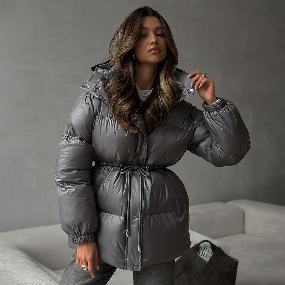Manteau matelassé pour femme avec capuche réglable - Elissea