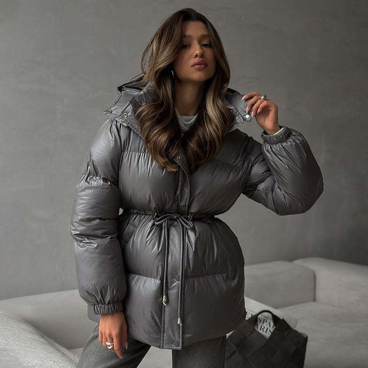 Manteau matelassé pour femme avec capuche réglable - Elissea