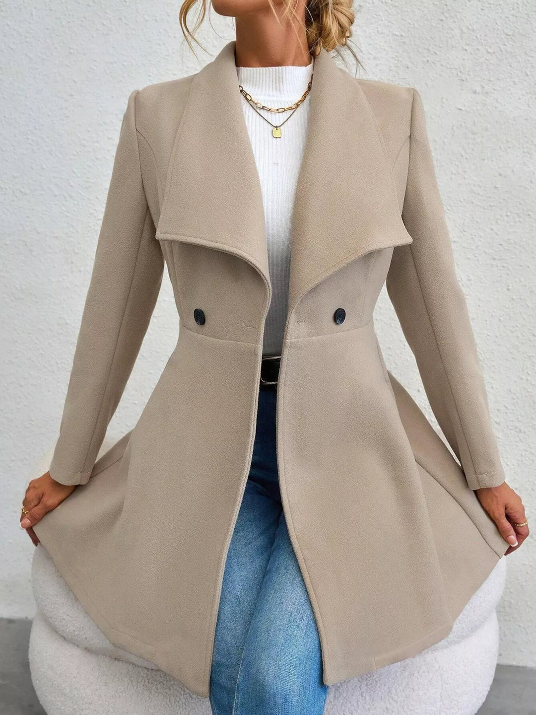 Manteau long et élégant pour femme - Evarine