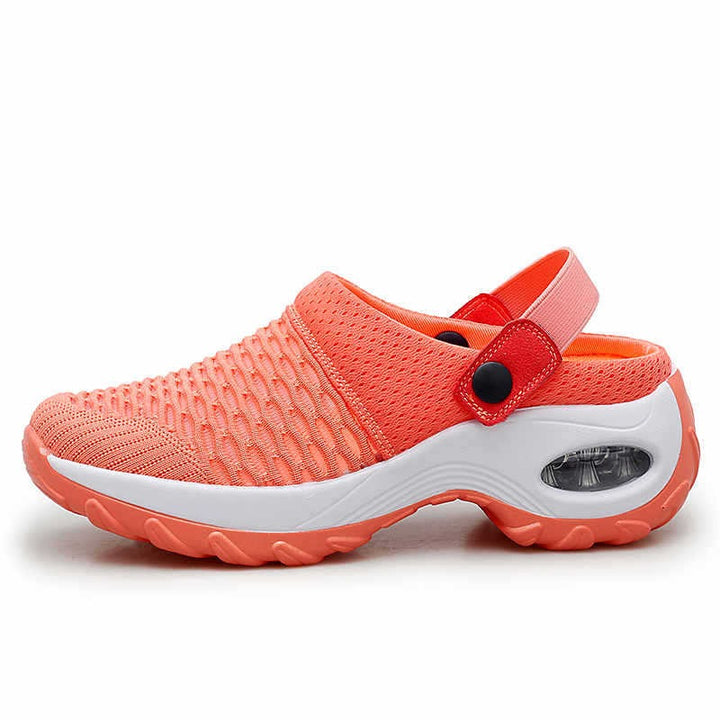 Sabots de sport respirants de couleur corail pour femmes - Kaila