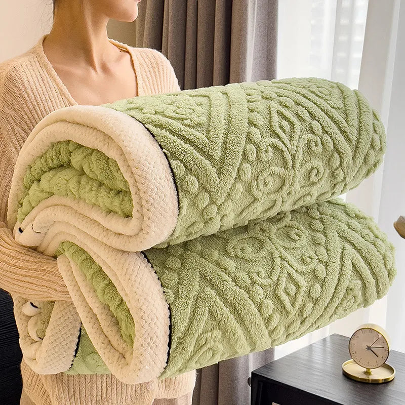 Couverture d'hiver matelassée de luxe