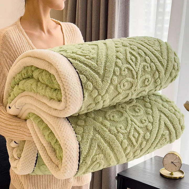 Couverture d'hiver matelassée de luxe