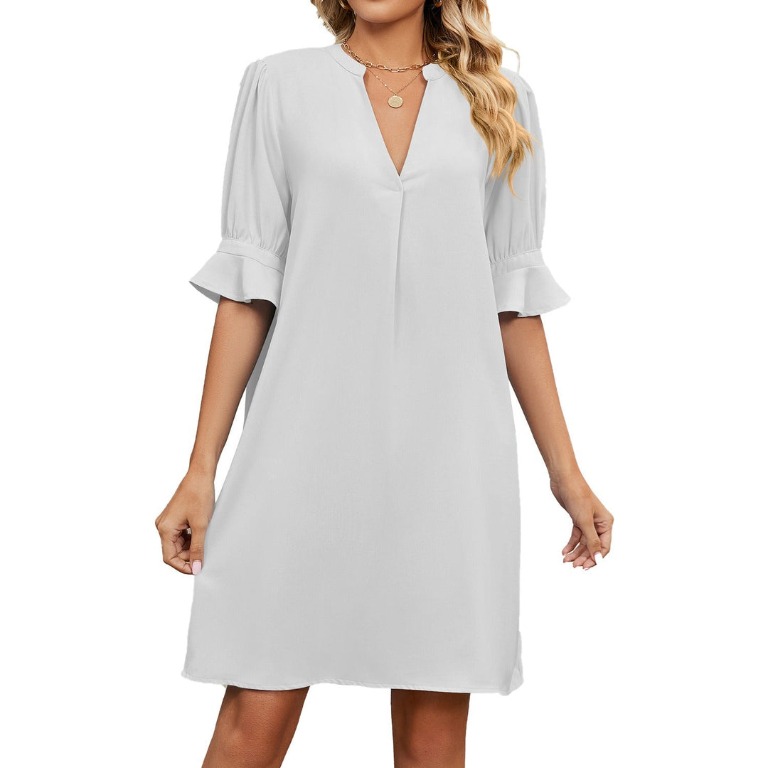 Robe courte à manches volantées pour femmes - Gabriela