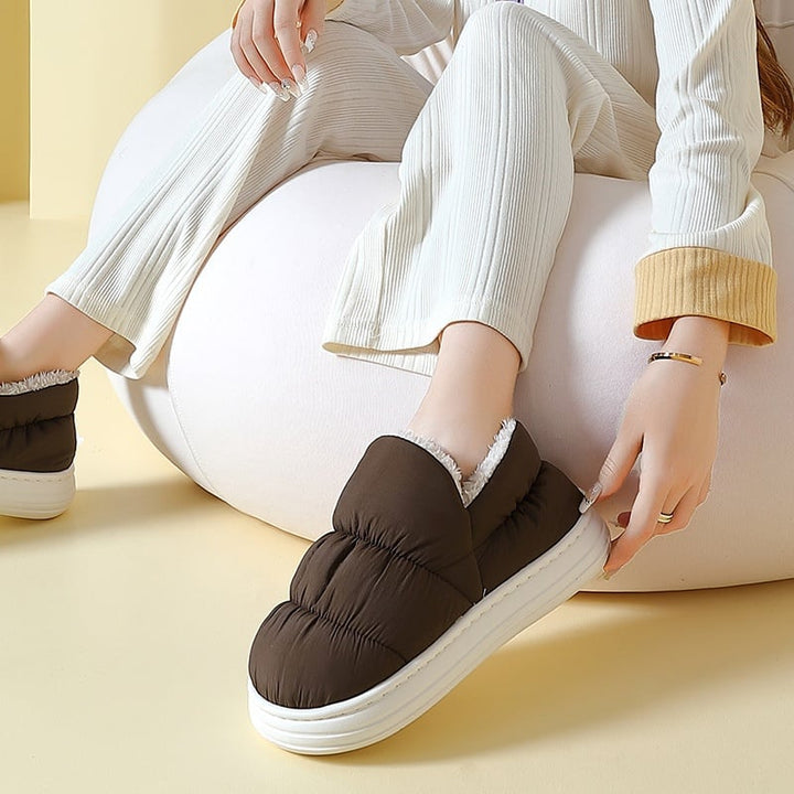 Chaussons pour femmes à effet matelassé - Nayela