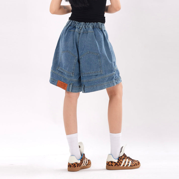 Short en denim pour femme au design urbain surdimensionné - Renata