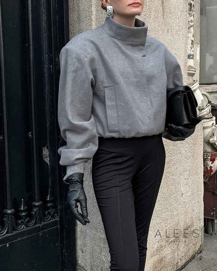 Veste courte à col montant pour femme - Yasmin