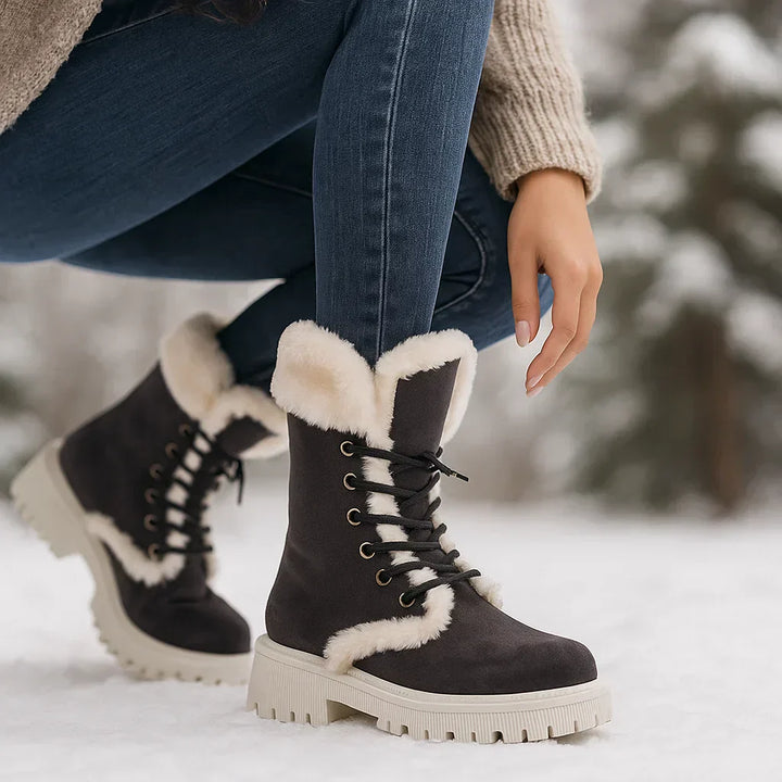 Bottes d'automne pour femmes avec doublure chaude et semelle antidérapante - Natalia