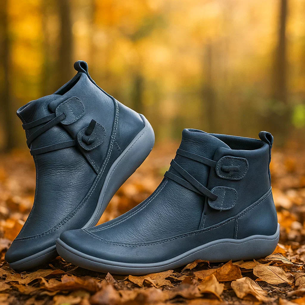 Bottines pour femmes au design minimaliste avec fermeture velcro - Isa