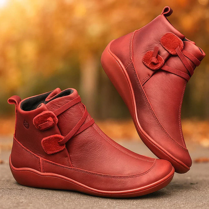 Bottines pour femmes au design minimaliste avec fermeture velcro - Isa