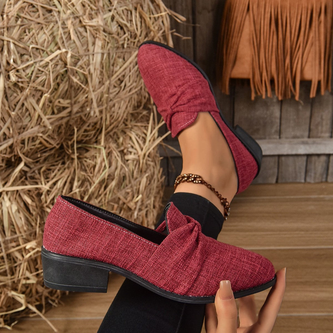 Mocassins féminins avec noeud - Elvira