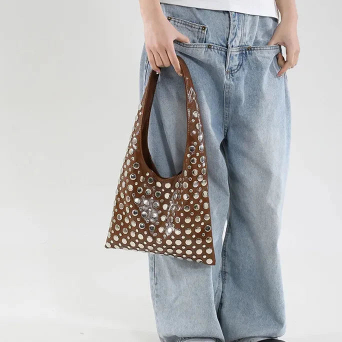 Sac à bandoulière avec détails métalliques - Mariela