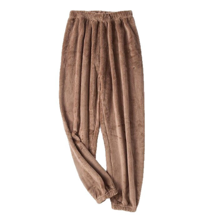 Pantalon en molleton doux pour femme, coupe décontractée - Elny