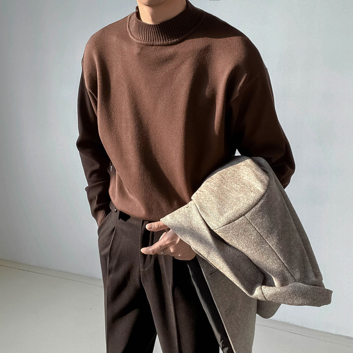 Pull homme en maille unie - Renwald