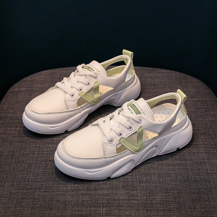 Baskets perforées pour femmes, blanches - Avelyn