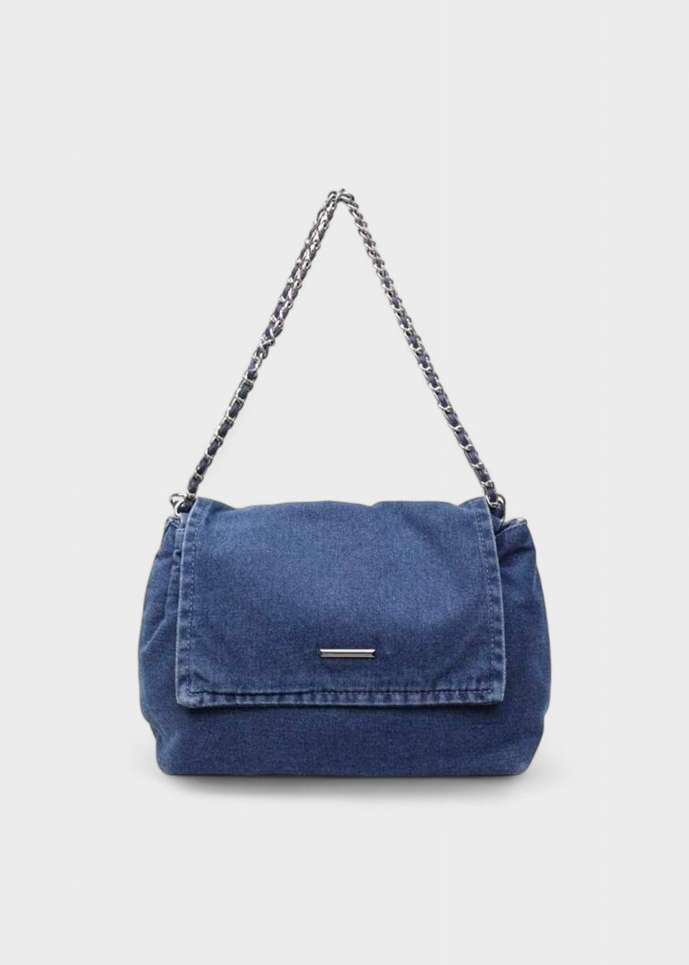 Sac à chaîne métallique de style urbain en denim - Briseida