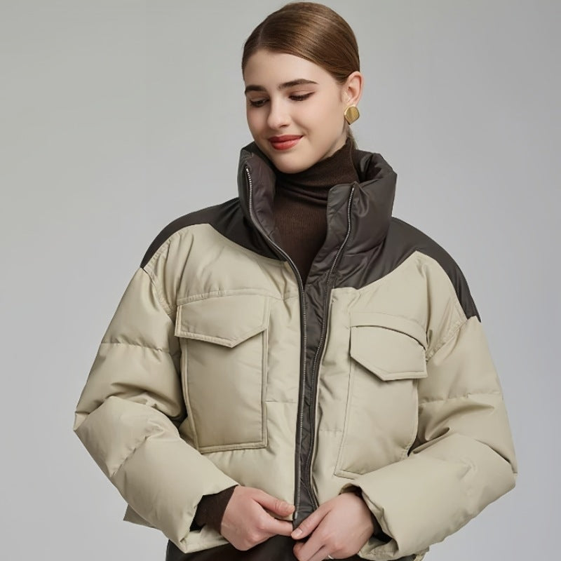 Veste effet cuir matelassé femme - Édrine