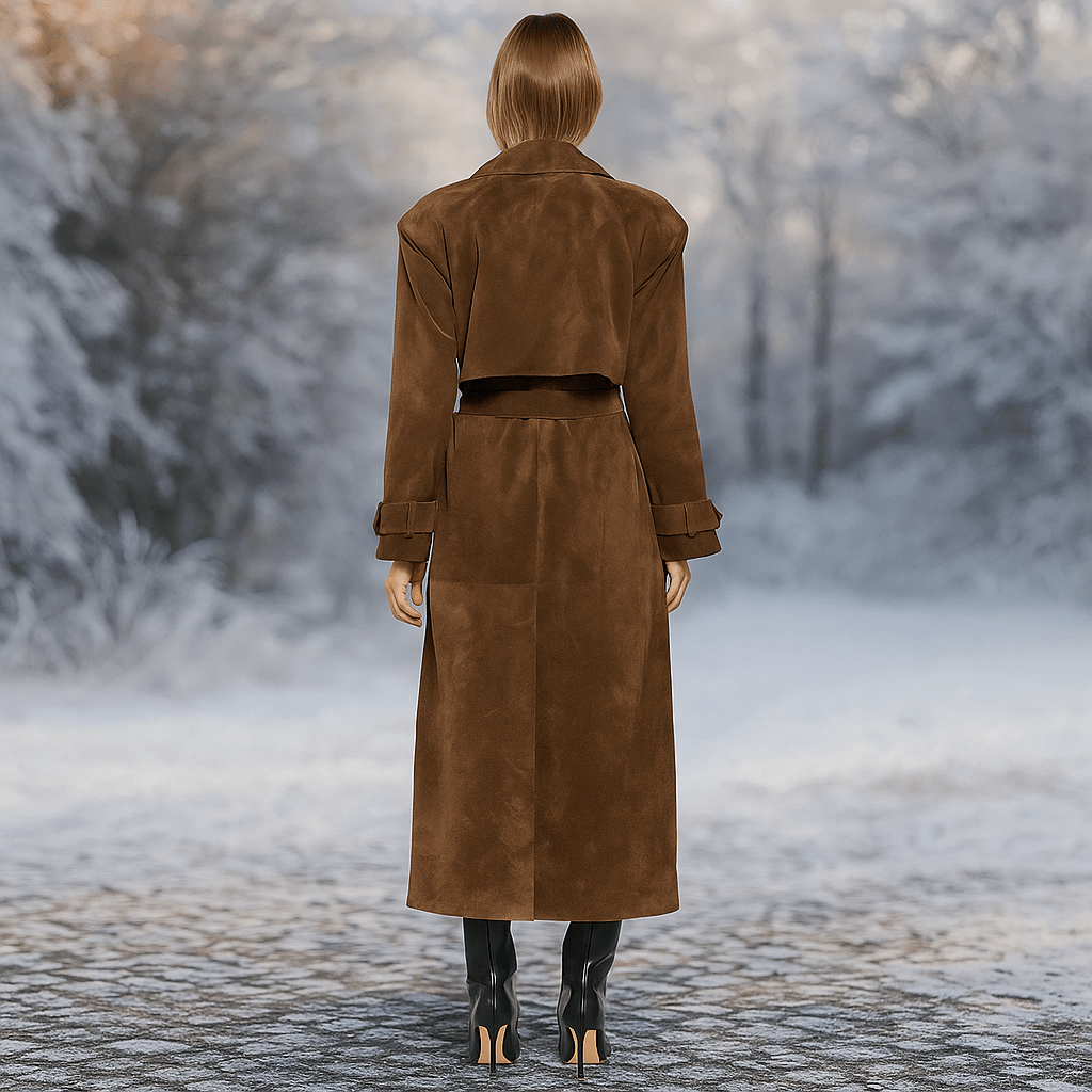 Trench effet daim pour femme - Isola