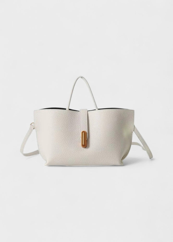 Sac fourre-tout femme cuir synthétique texturé design élégant - Noiré