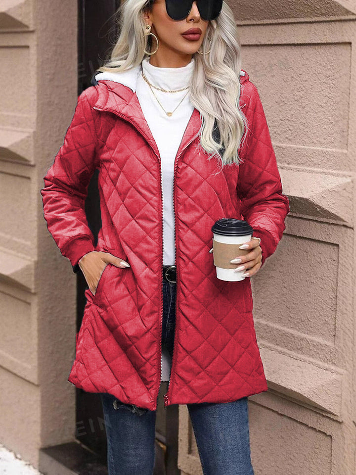 Manteau matelassé léger à capuche pour femme - Seriane