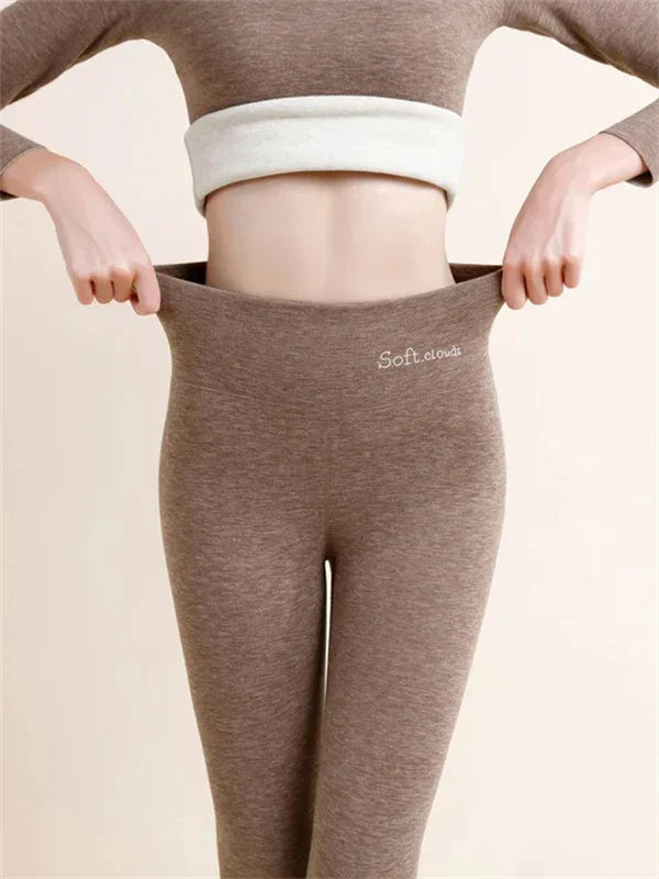 Leggings amincissants doublés de molleton d'Evelyn