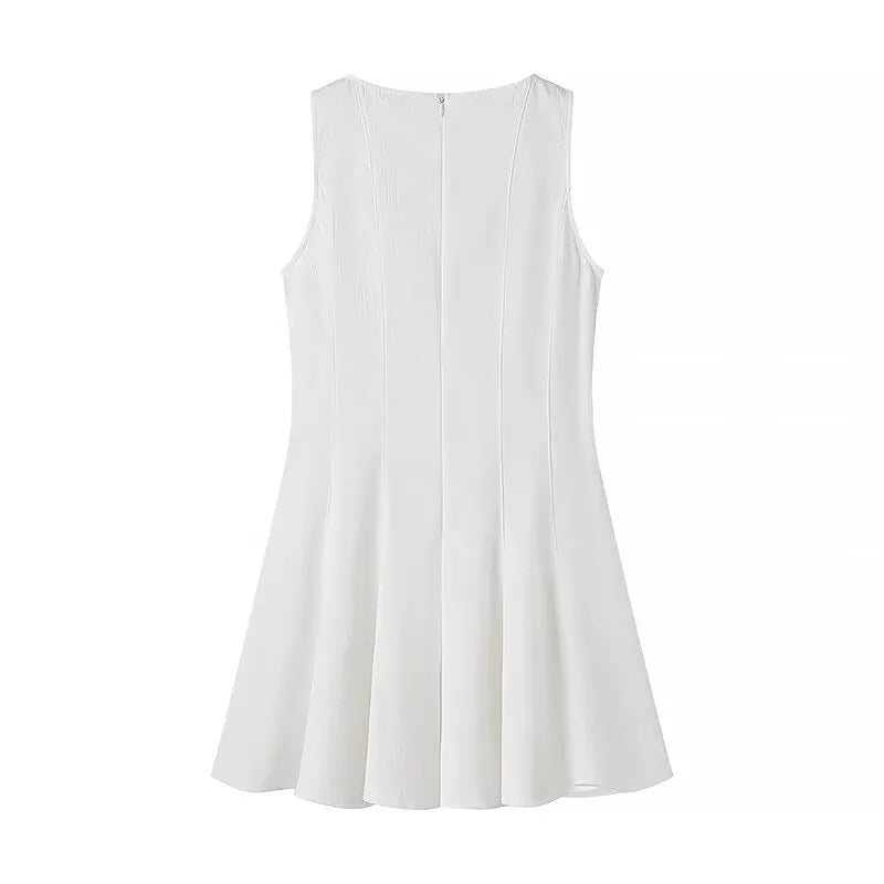 Imana - Mini robe flatteuse à encolure carrée