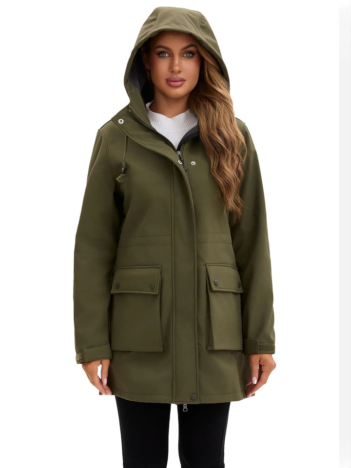 Veste softshell imperméable avec capuche pour femme - Elina