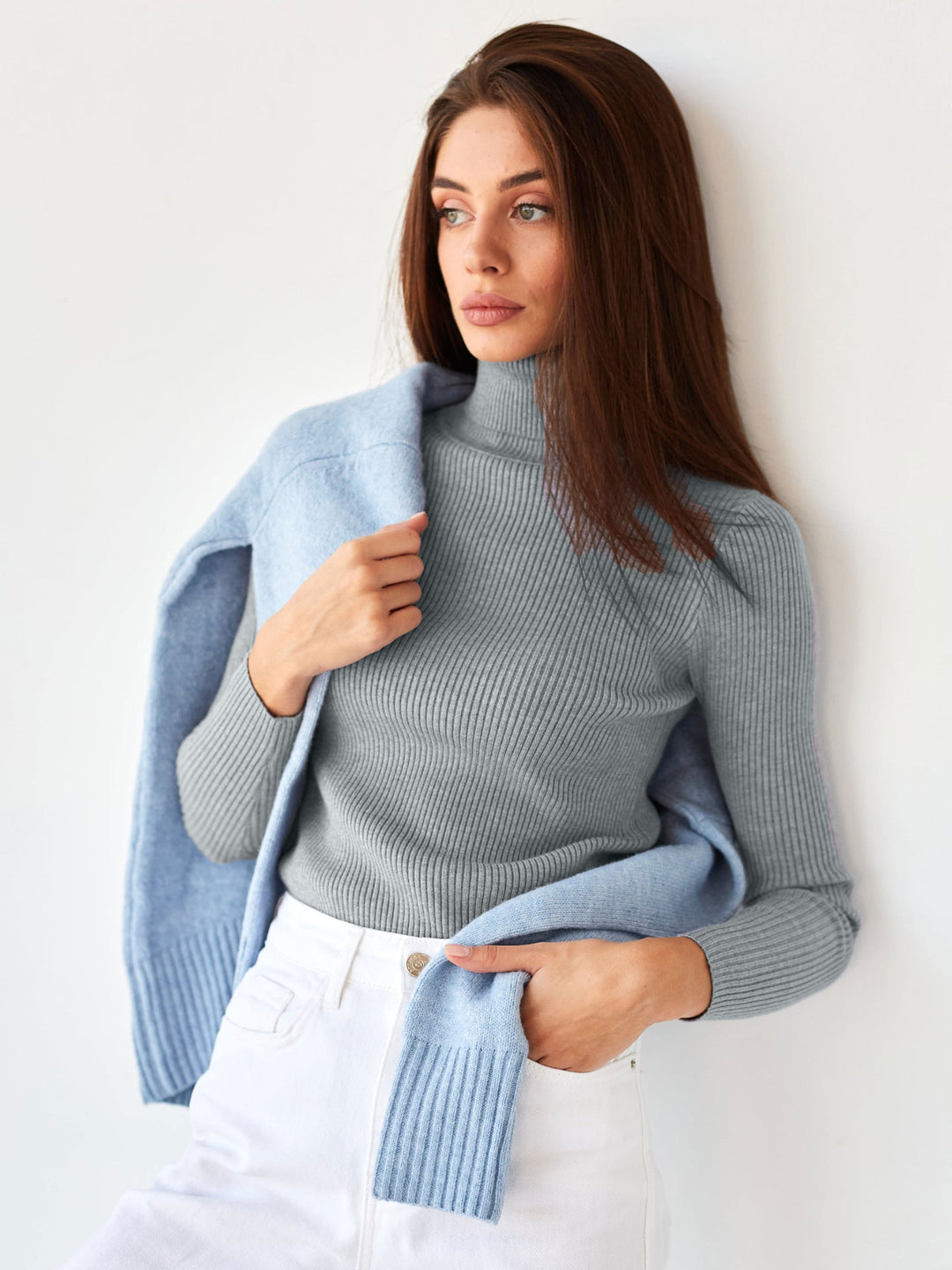 Pull à col roulé pour femme - Itzel