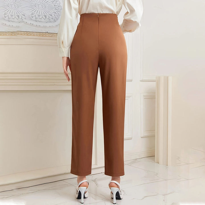 Pantalon droit longueur cheville pour femme - Mireth