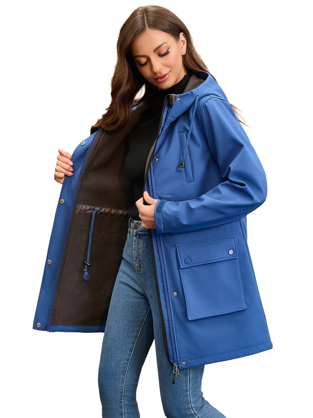 Veste softshell imperméable avec capuche pour femme - Elina