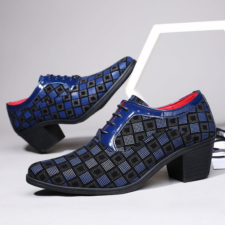 Chaussures pour homme talon bloc pointu - Enric