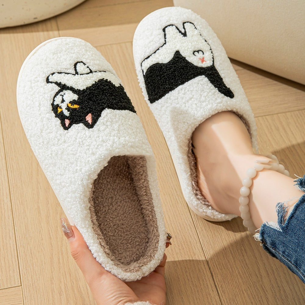 Chaussons d'hiver en coton pour femmes Chat - Lira