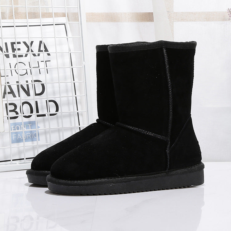 Bottes d'hiver pour femmes en daim avec doublure intérieure chaude - Thalia